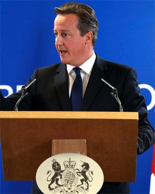 EL primer ministro británico, David Cameron.