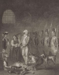 Marquis de Lafayette in prison, by an unknown artist