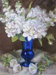 Hydrangea & Stock II - Posted on Wednesday, December 24, 2014 by Pat Fiorello