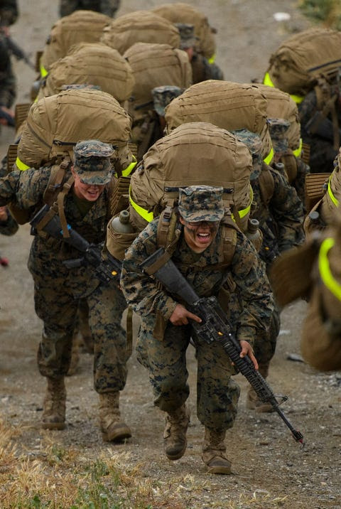 US-MARINES-RECRUIT-GENDER us marines recruit gender