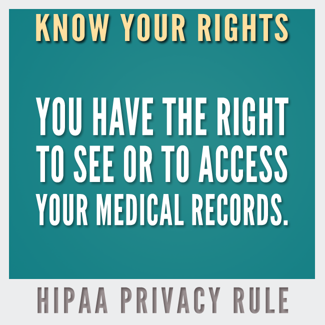 Know Your Rights: HIPAA Privacy Rule 