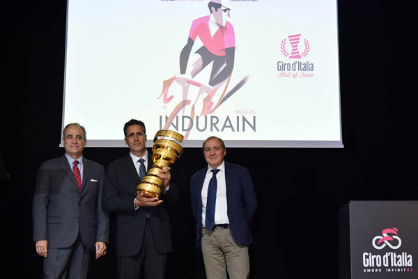 9fd84c07 4461 4693 88b7 85d5bf194be3 LA PREMIAZIONE A MIGUEL INDURAIN NELLA HALL OF FAME DEL GIRO D’ITALIA