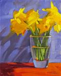 "Bouquet of Daffodils" 10" x 8"  oil - Posted on Sunday, March 29, 2015 by Claudia Hammer