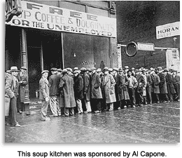 Depression-era soup kitchen