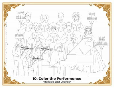 Handel's last chance colour the performance worksheet
