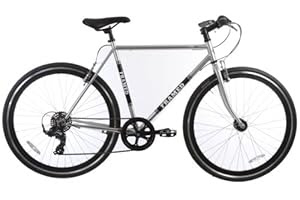 Framed Lifted Seven Speed 1x7 Bike SilverBlackWhite 52cm Road