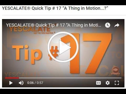 YESCALATE® Tip # 17 