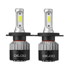 Digoo Car LED Headlights H4 H7 72W 9000LM 6500K 2PCS