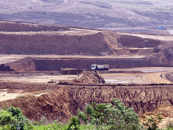 Área de extração de minério na região de Araxá, no Triângulo Mineiro