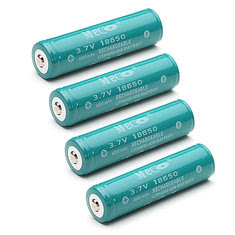4PCS MECO 3.7v 4000mAh Rechargeable 18650 Battery