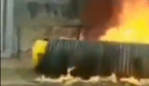Video: Muslim “refugees” screaming “Allahu akbar” set fires at Greek border