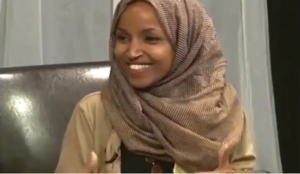 Video surfaces of Ilhan Omar mocking concern over al-Qaeda and Hizballah, equating them with US Army