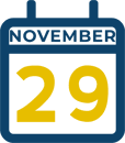 November 29 Calendar Icon
