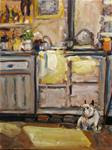 Puppy in my Kitchen - Posted on Sunday, February 22, 2015 by Susan E Jones