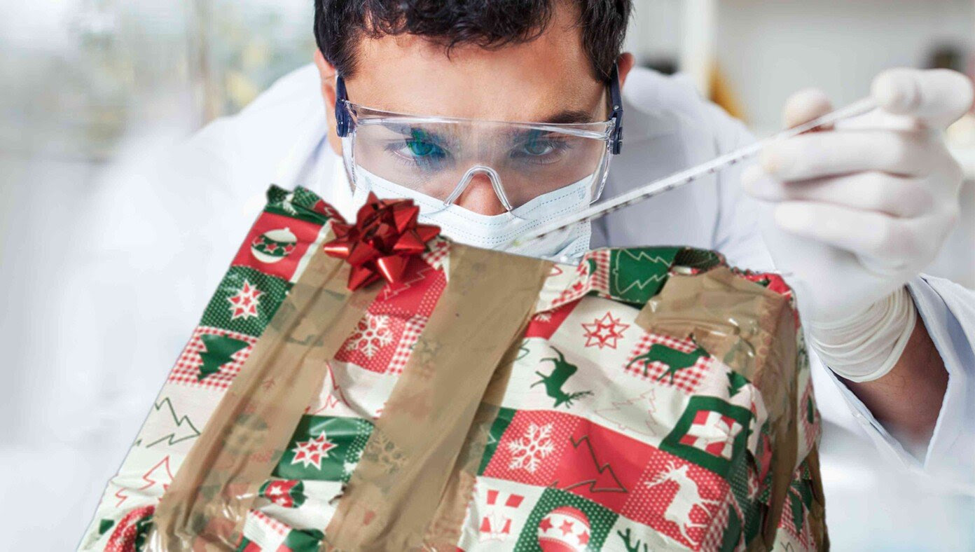 Husband Scientists Confirm Minimum Of 35 Pieces Of Tape Required To Wrap A Gift