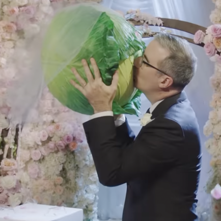 Watch John OIiver Marry a Cabbage Live on TV to Capture the Absurdity of A.I.-Generated Art