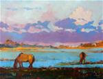 Horses on Carrot Island - Posted on Friday, November 14, 2014 by Azhir Fine Art