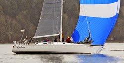 J/133 Constellatoin sailing Vashon Island Race off Seattle