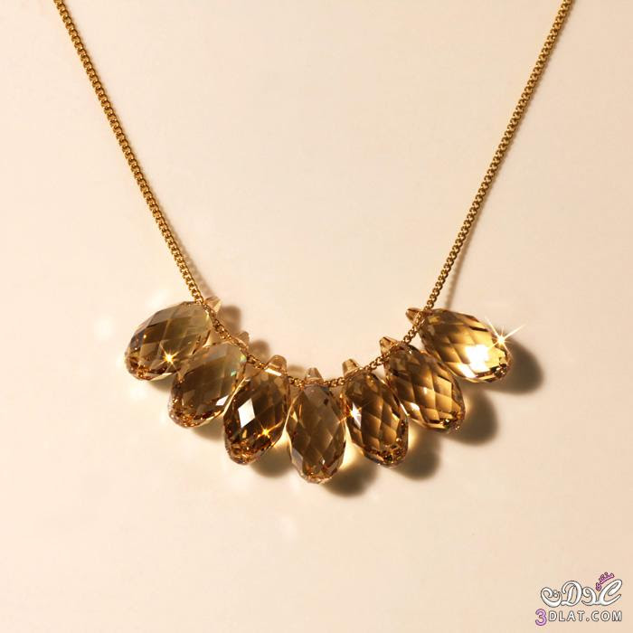 سلاسل كريستال ملونة,اكسسوارات بأحجار الكريستال الرائعه2014,Lady's Necklace With 3dlat.com_13958585034