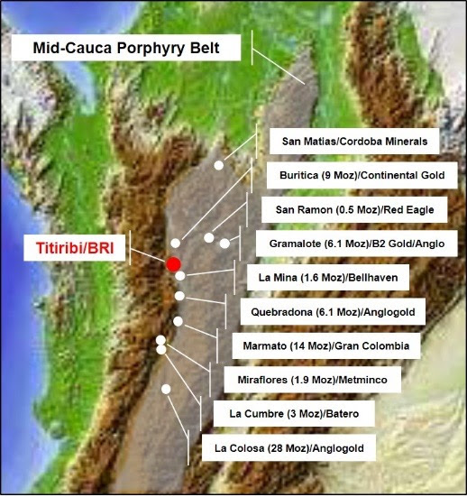 Mid-Cauca Porphyry Belt