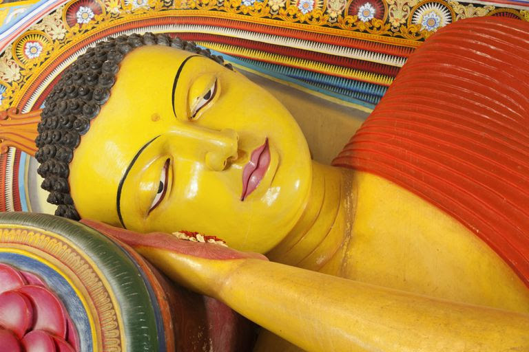Reclining Buddha at Isurimuniya Temple, Sri Lanka