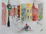 Original Watercolor Painting- "Snow Day" - Posted on Saturday, January 31, 2015 by James Lagasse