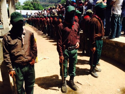 Zapatistas en La Realidad. Foto: Isaín Mandujano.