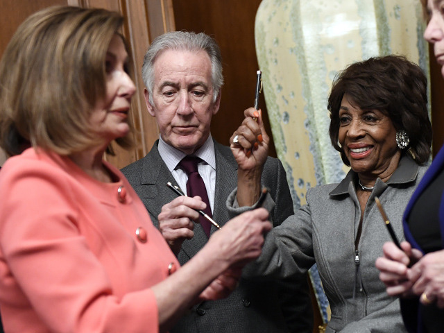 Nancy Pelosi Uses More than a Dozen Commemorative Pens to Sign ‘Sad’ Articles of Impeachment
