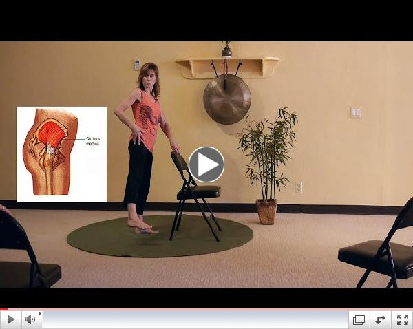Hip Stablilizer Muscles Help with Your Balance: Chair Yoga sequence with Sherry Zak Morris, E-RYT