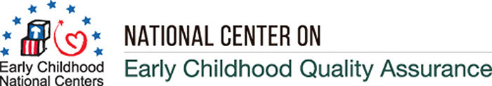 ECNC logo, with the OHS building blocks and OCC heart logos, followed by National Center on Early Childhood Quality Assurance.