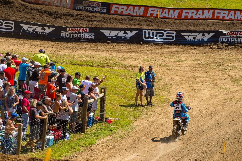 Musquin's title hopes were dashed with a DNF in Moto 1.Photo: Simon Cudby