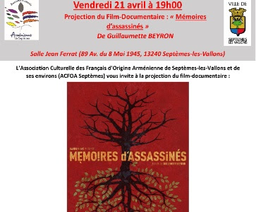 Projection film-documentaire "Mémoires d'assassinés"