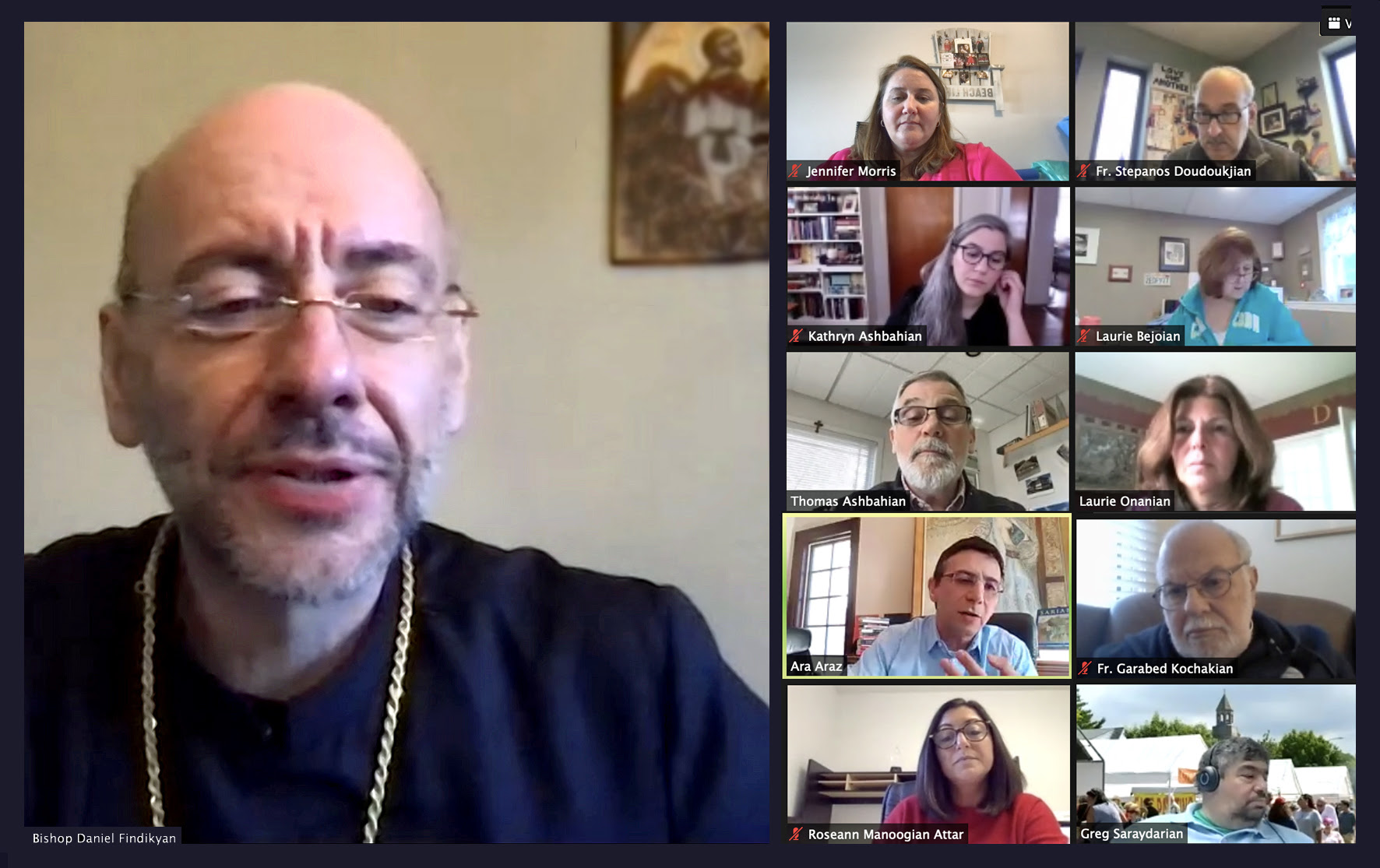 Virtual Diocesan Assembly screenshots