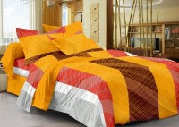 Cenizas Cotton Geometric Double Bedsheet