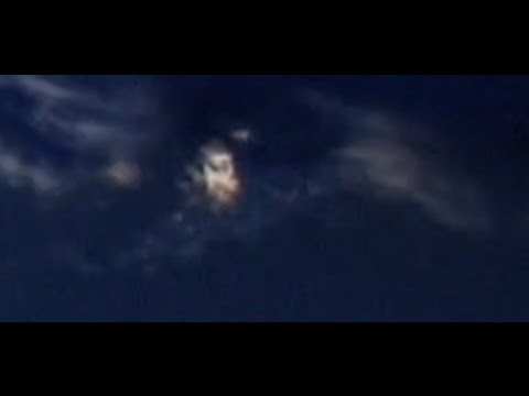 MASSIVE Golden UFO Orbiting EARTH.  0