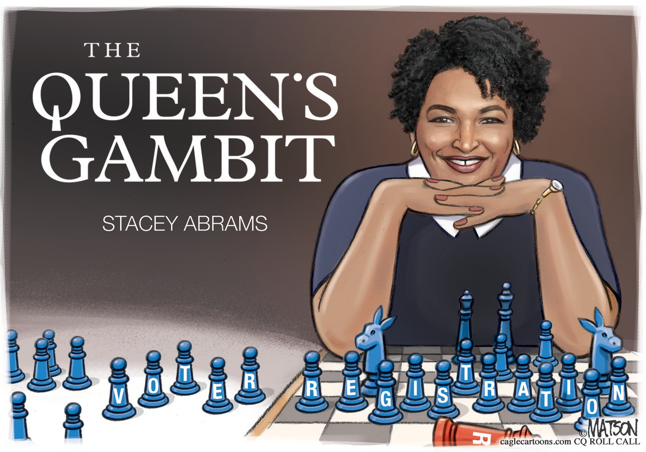 VOTER REGISTRATION, VOTING RIGHTS, US ELECTIONS, DEMOCRATS, REPUBLICANS, QUEENS GAMBIT, CHESS, GRANDMASTER