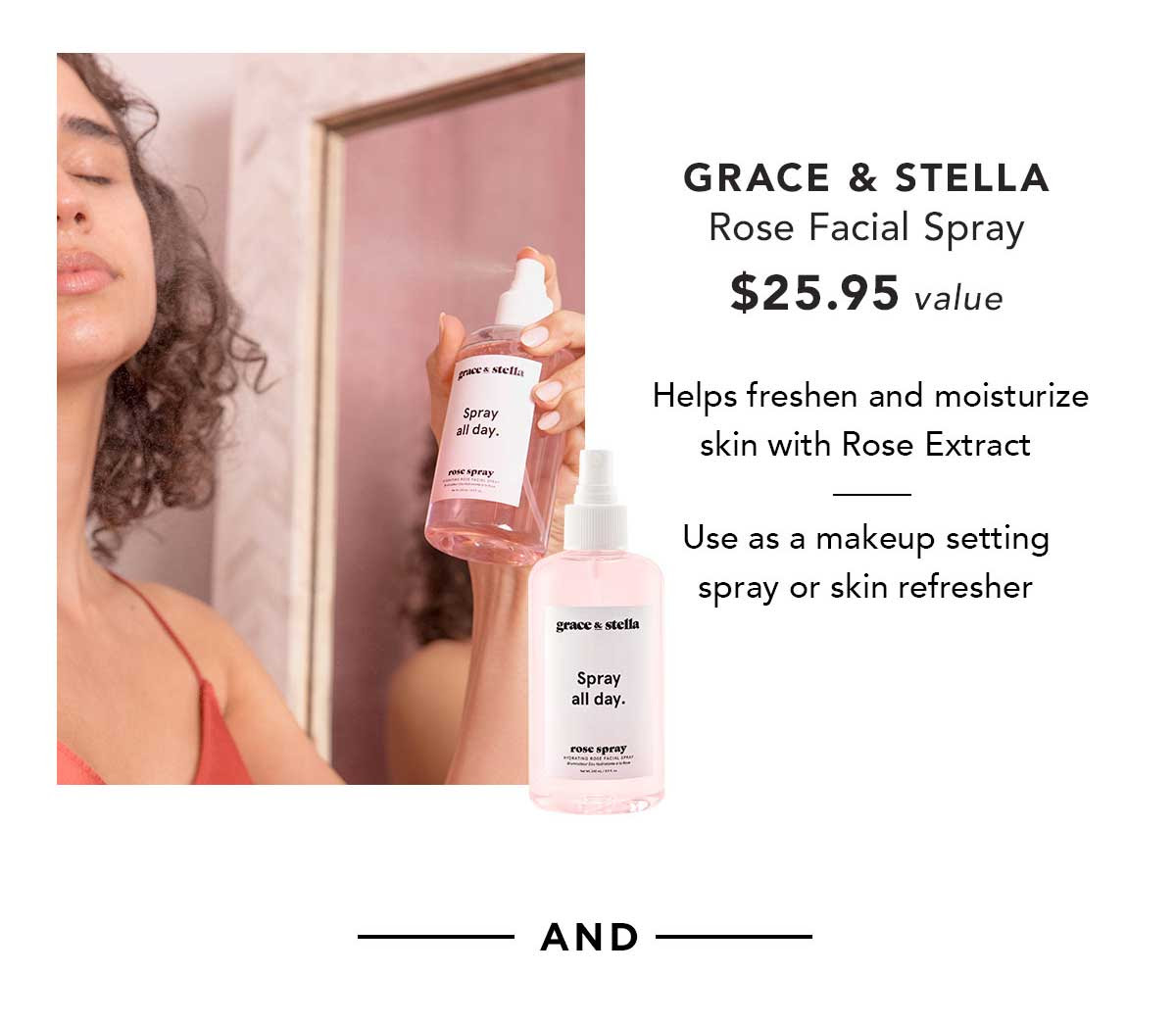 grace & stella | Rose Facial Spray