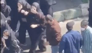 Iran video: Islamic regime security forces push, beat, harass hijabbed students in the street