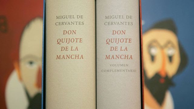 Imagem de uma edição de Dom Quixote de la Mancha