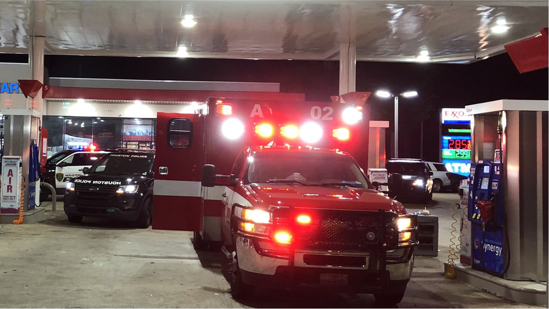 An ambulance in Houston, carrying a patient, was carjacked by an armed suspect