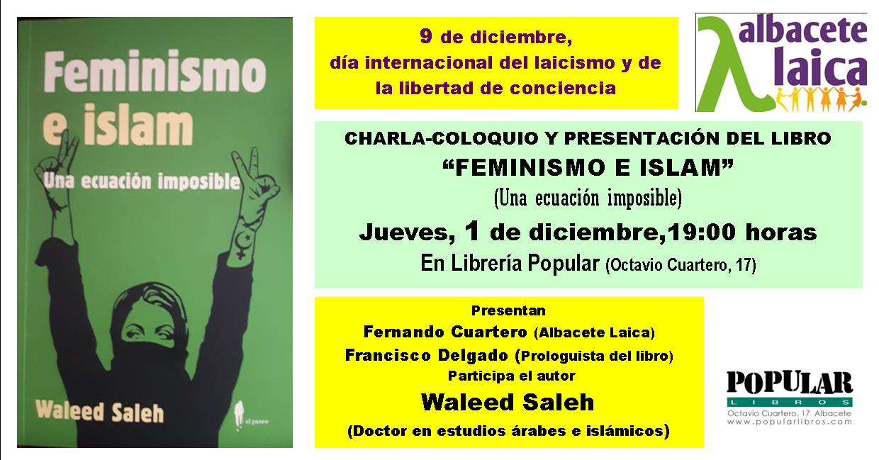 Presentación en Albacete de ＂Feminismo e islam＂ de Waleed Saleh