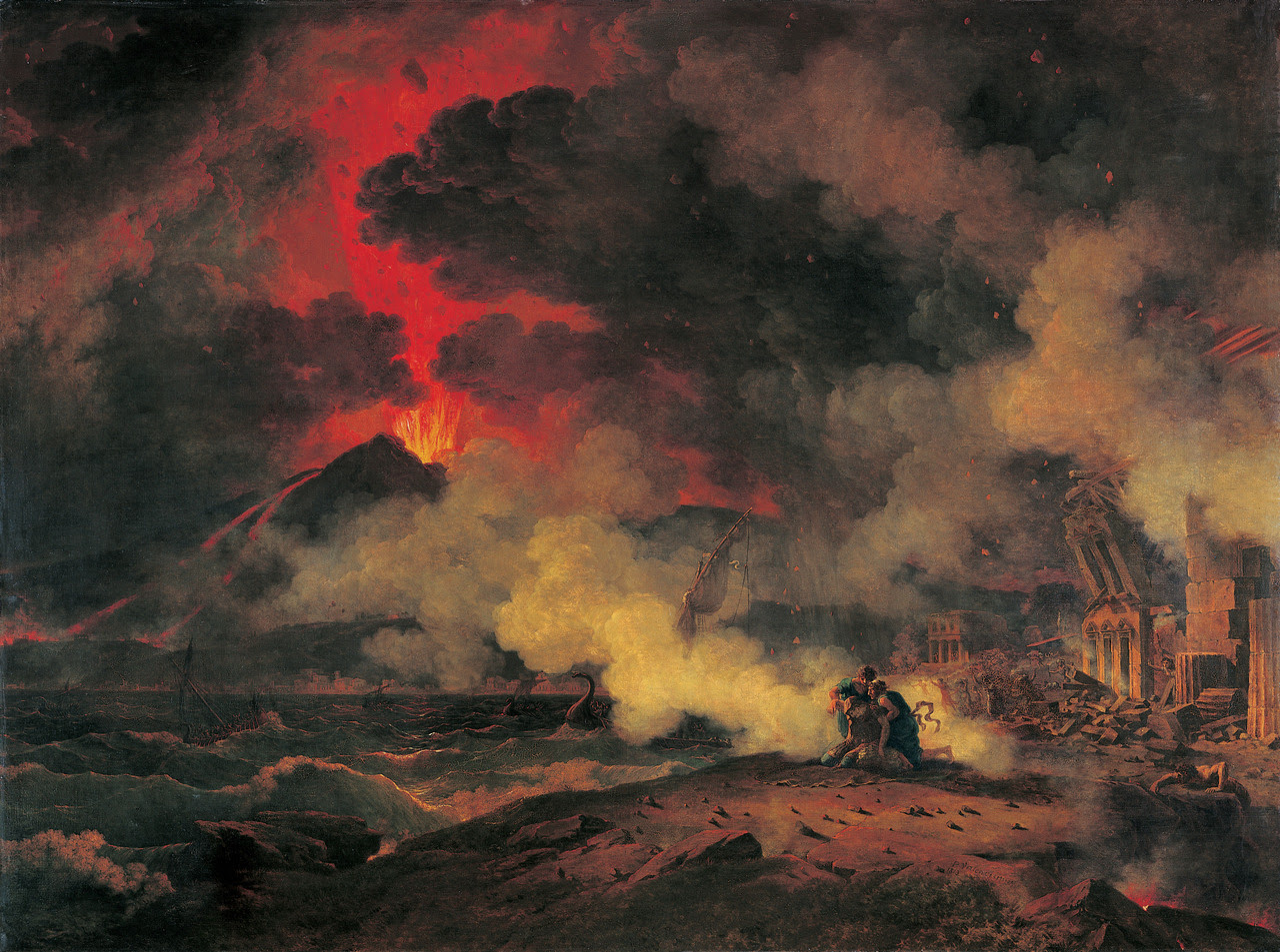The Eruption of Vesuvius, 1813, Pierre-Henri de Valenciennes. Musée des Augustins, Toulouse. Photo: Daniel Martin
Today marks the 1933th eruptiversary. 
Coming up: The Last Days of Pompeii
