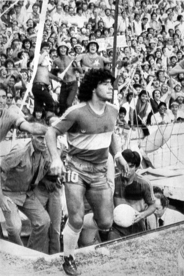 Maradona dans le club Boca Juniors