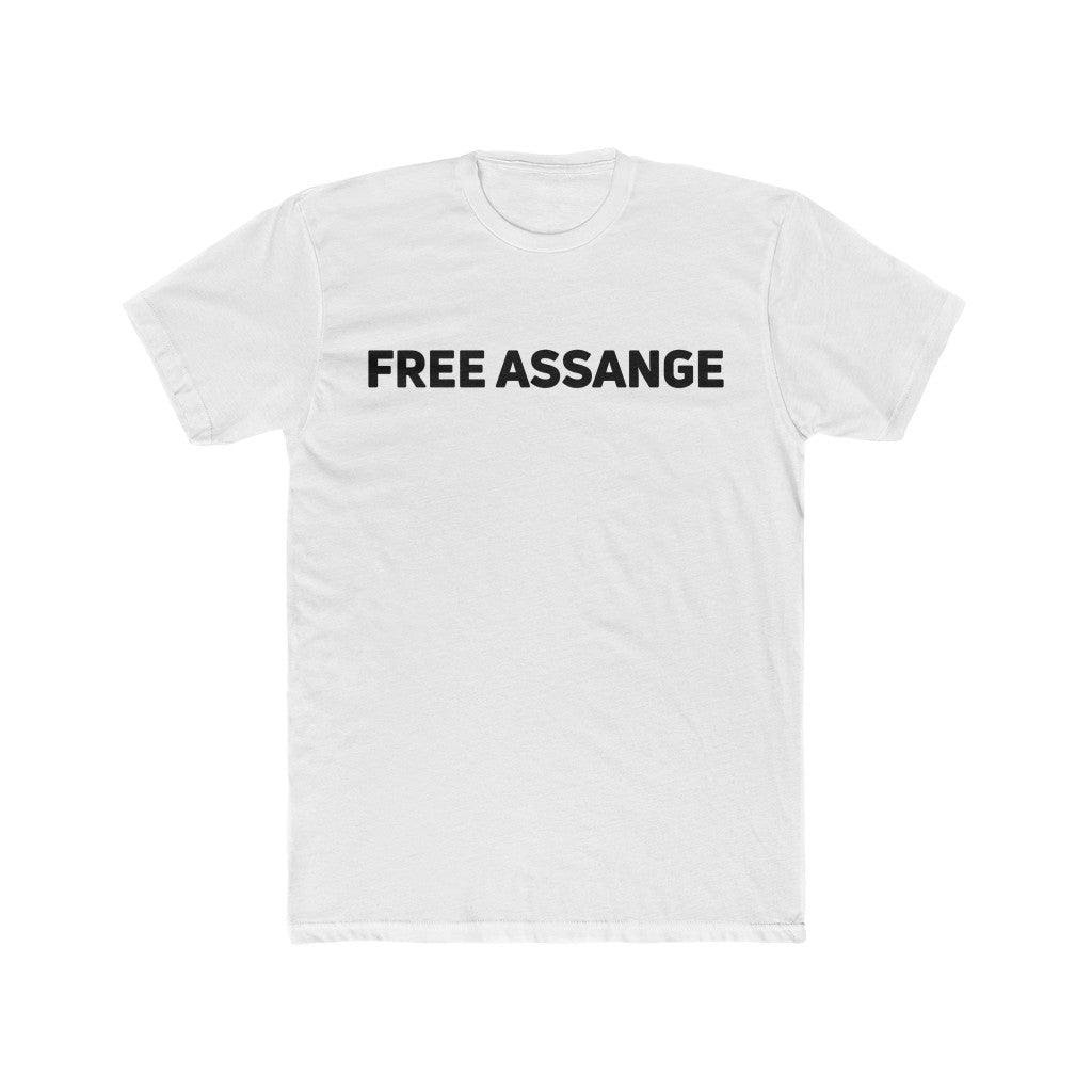 Free Assange (black text) - Premium Fitted Tee