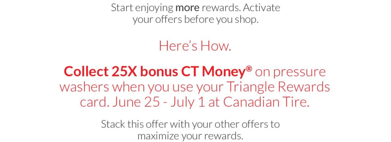 Canadian Tire] 38xCT Money Triangle Rewards [YMMV] - RedFlagDeals.com Forums