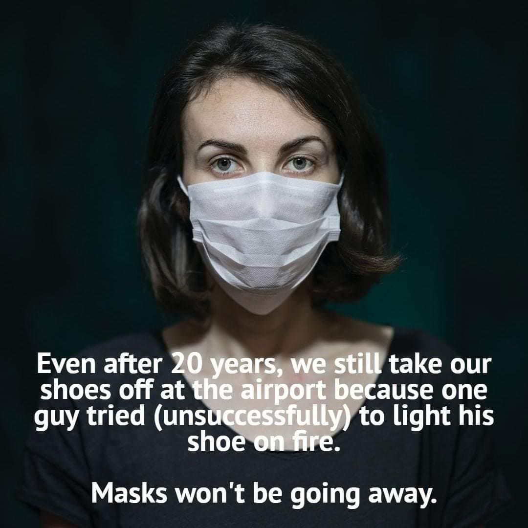 Meme about masks being forever