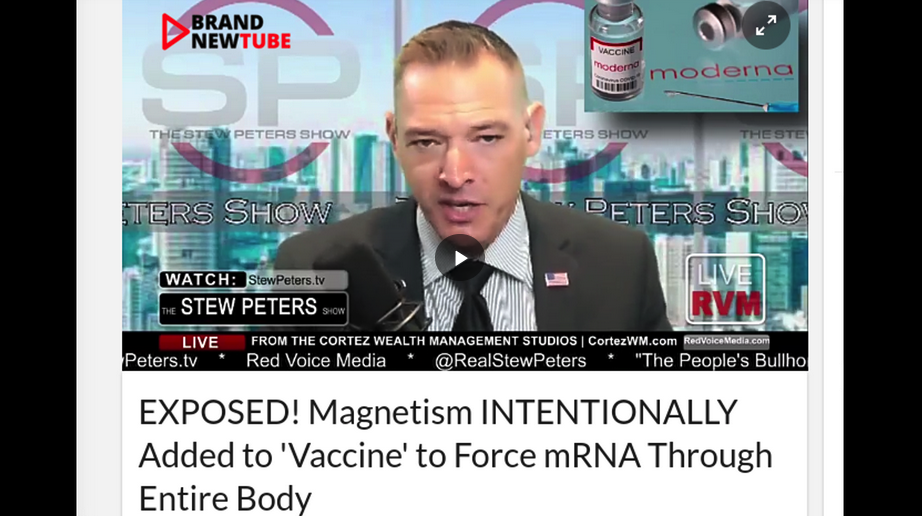 Magnetism INTENTIONALLY Added to ‘Vaccine’ to Force mRNA Through Entire Body B5F9HfMwij