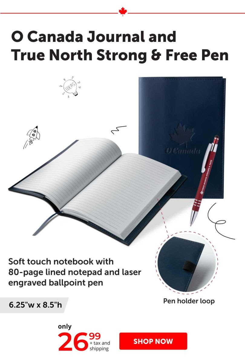 O Canada Journal with Pen