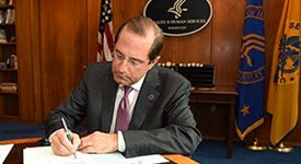 Secretary Azar Signs declaration of Public Health Emergency