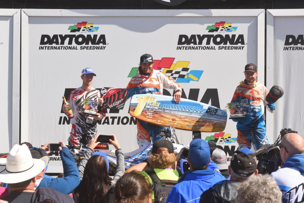 Main Event Podium: (2) Joel Hetrick, (1) Chad Wienen, (3) Thomas Brown.
